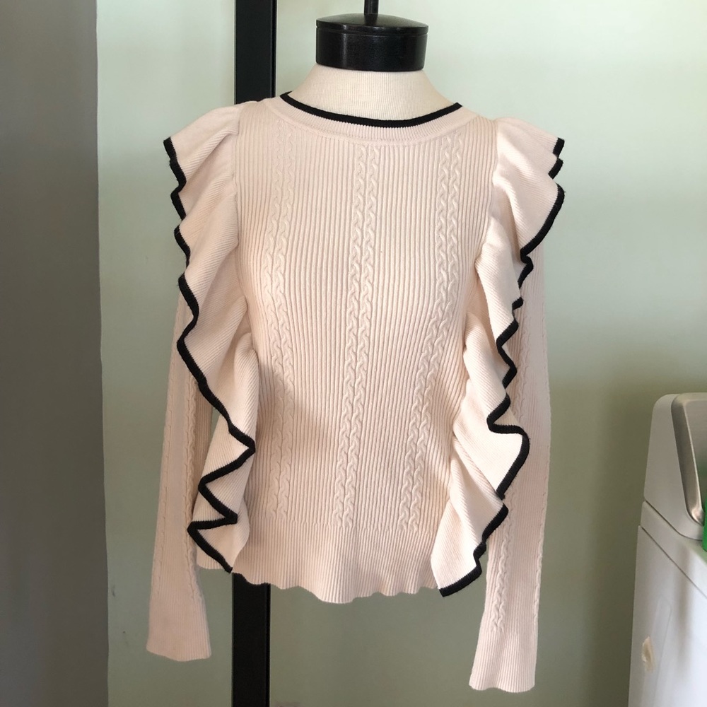 Ivory & Black Sweater